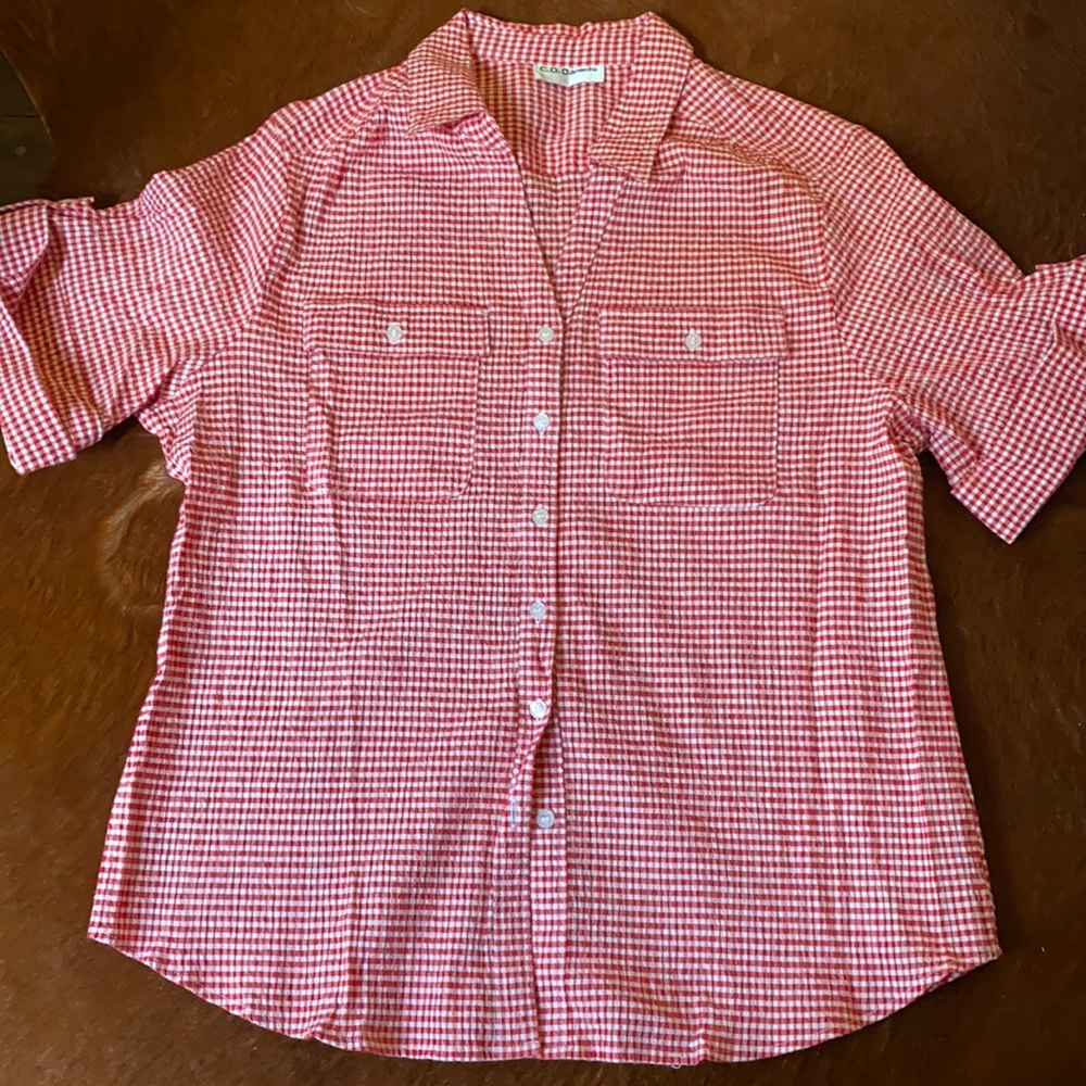 Vintage gingham button up